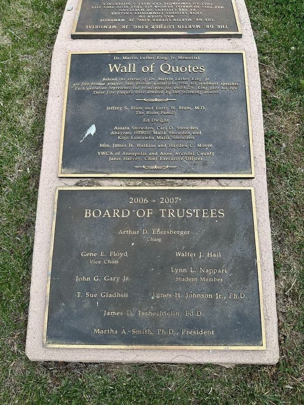 Wall of Quotes Plaque. Click for full size. Wall of Quotes Plaque image. Click for full size.