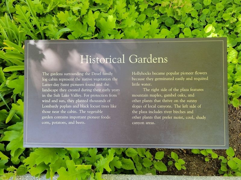 Historical Gardens Marker. Click for full size. Historical Gardens Marker image. Click for full size.