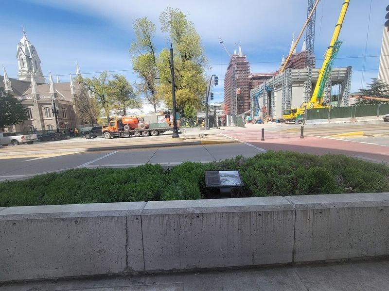 Temple Square Railroad Spur Marker image. Click for full size.