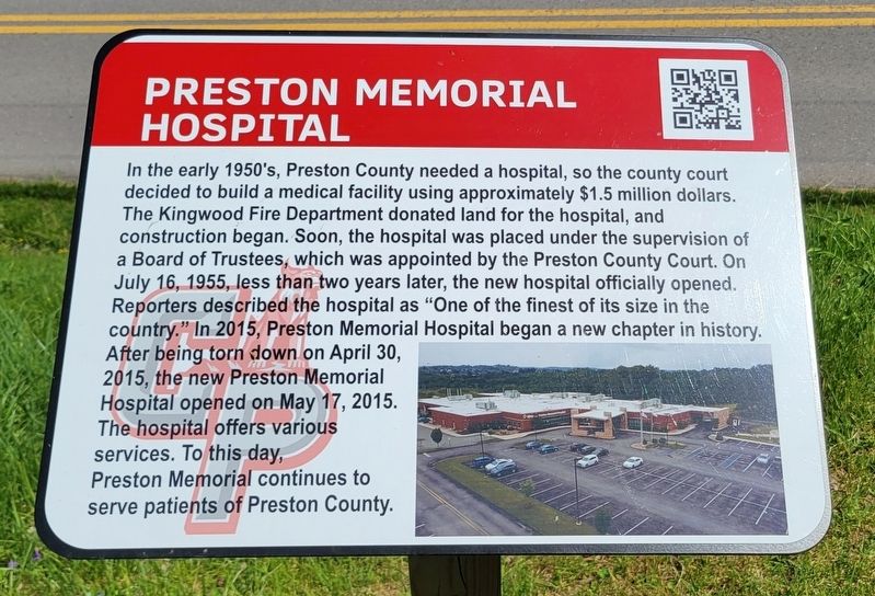Preston Memorial Hospital Marker image. Click for full size.