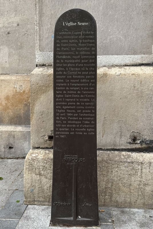 L��glise Neuve / The New Church Marker image. Click for full size.