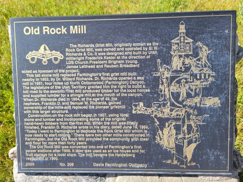 Old Rock Mill Marker image. Click for full size.