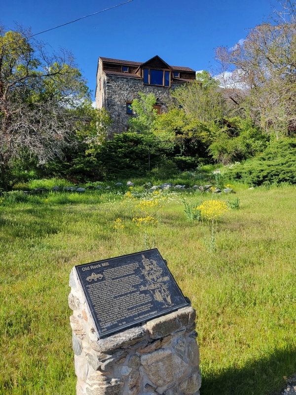 Old Rock Mill Marker. Click for full size. Old Rock Mill Marker image. Click for full size.