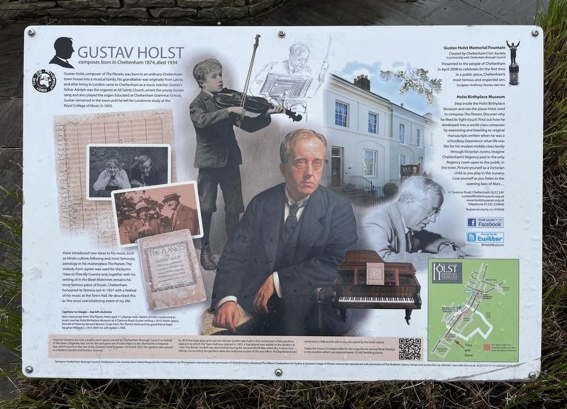 Gustav Holst Marker. Click for full size. Gustav Holst Marker image. Click for full size.