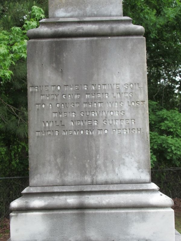 Left Side of Confederate Dead 1861-1865 Marker. Click for full size. Left Side of Confederate Dead 1861-1865 Marker image. Click for full size.