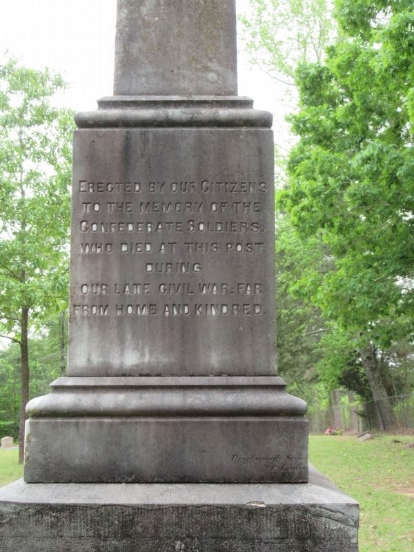 Right Side of Confederate Dead 1861-1865 Marker image. Click for full size.