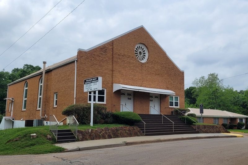 The view of the Pilgrim Rest Baptist Church and Marker from across the street image. Click for full size.
