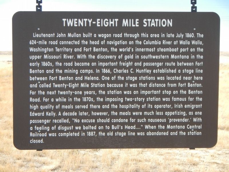 Twenty-eight Mile Station Marker image. Click for full size.