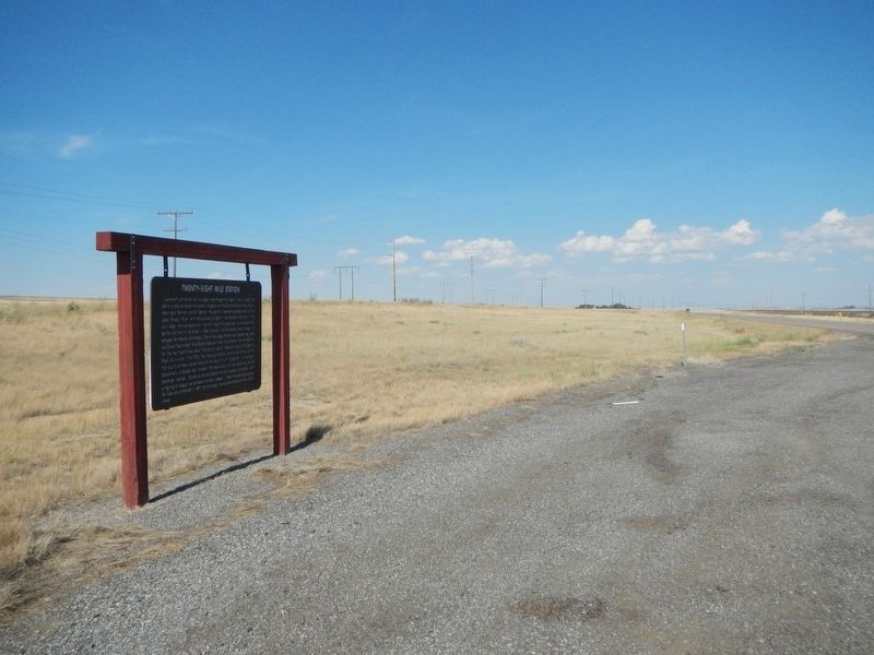 Twenty-eight Mile Station Marker. Click for full size. Twenty-eight Mile Station Marker image. Click for full size.