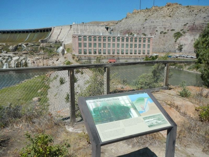 The Power Plant and From Water Comes Power Marker image. Click for full size.