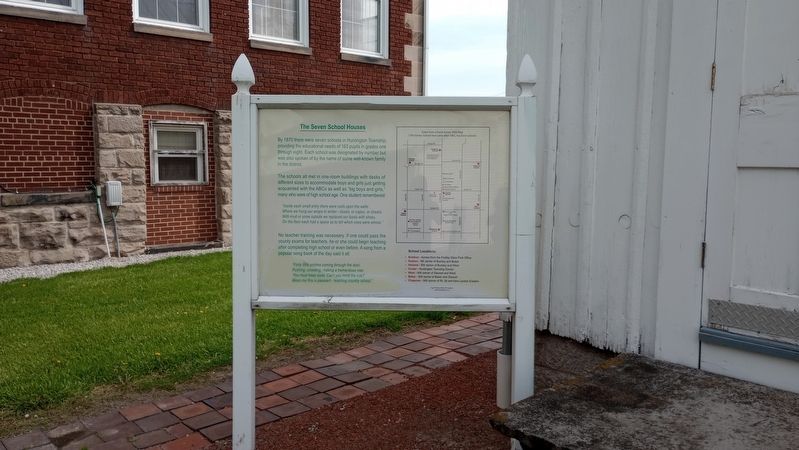 The Seven School Houses - Huntington Township Center School Marker. Click for full size. The Seven School Houses - Huntington Township Center School Marker image. Click for full size.
