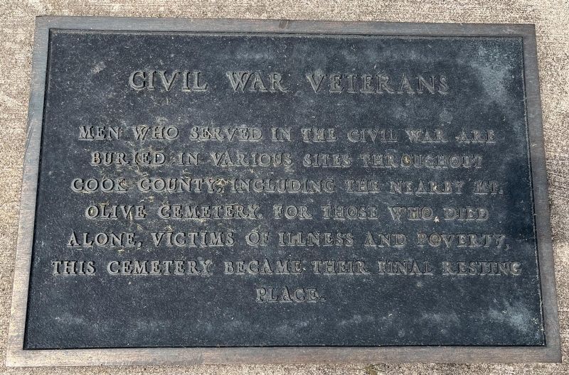Civil War Veterans Marker image. Click for full size.