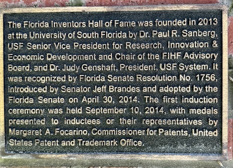 Florida Inventors Hall of Fame Marker image. Click for full size.