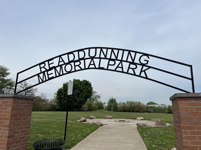 The entrance to Read Dunning Memorial Park image. Click for full size.