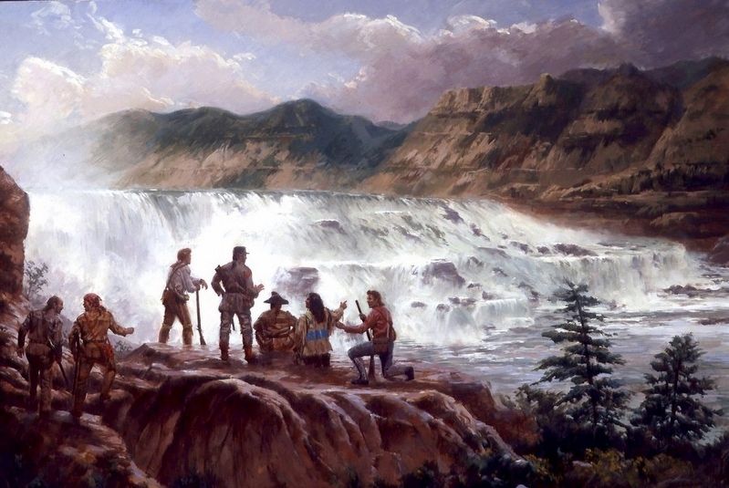 As It Once Was: <i>Lewis and Clark at the Great Falls</> image. Click for full size.