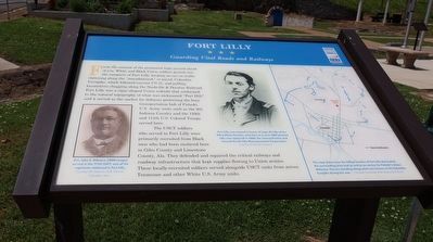 Fort Lilly Marker. Click for full size. Fort Lilly Marker image. Click for full size.