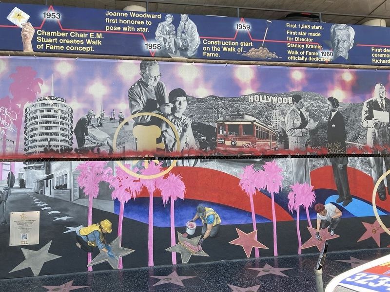 Hollywood Walk of Fame Mural image. Click for full size.