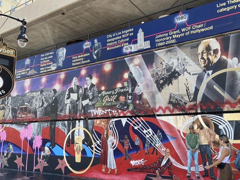 Hollywood Walk of Fame Mural image. Click for full size.