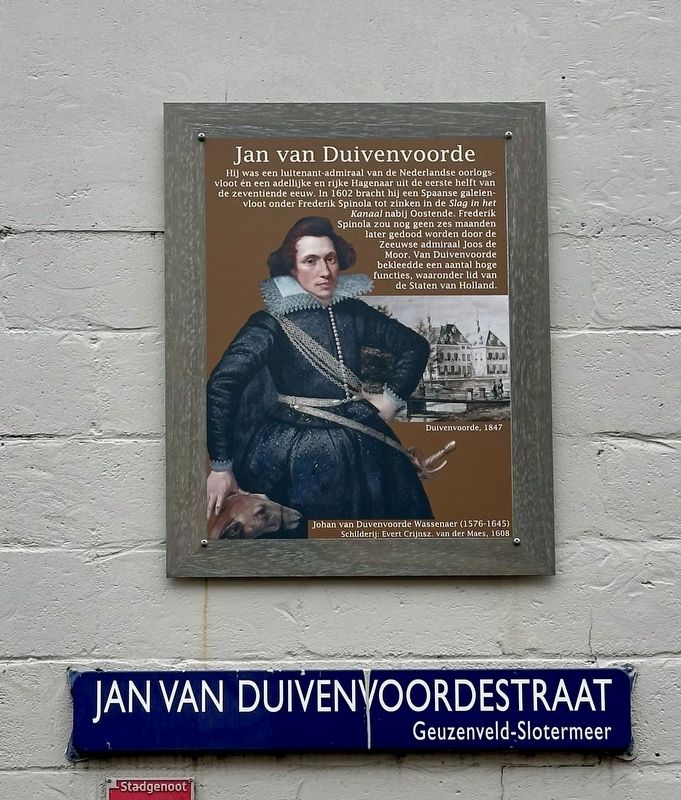 Jan van Duivenvoorde Marker. Click for full size. Jan van Duivenvoorde Marker image. Click for full size.