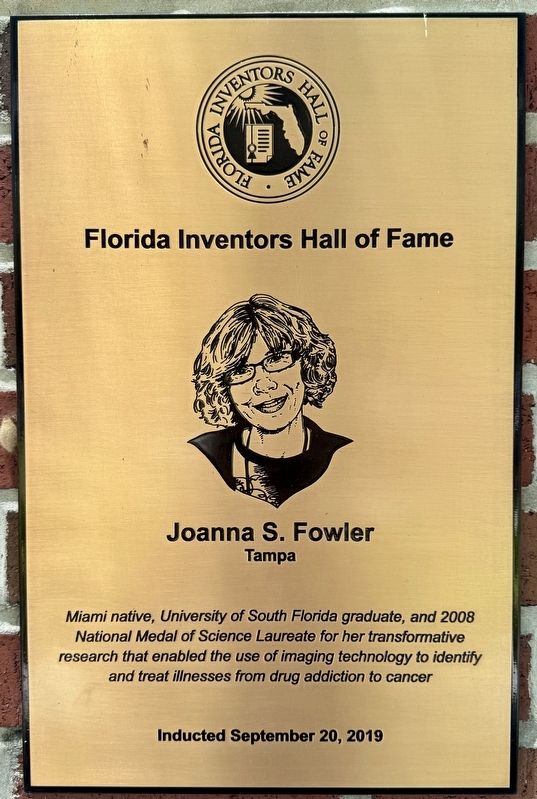 Joanna S. Fowler Marker. Click for full size. Joanna S. Fowler Marker image. Click for full size.