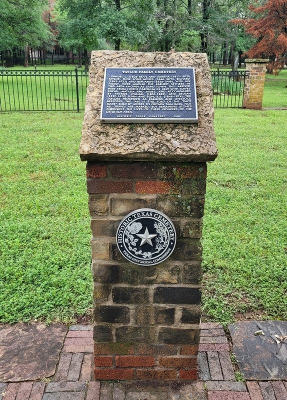 Taylor Family Cemetery Marker image. Click for full size.