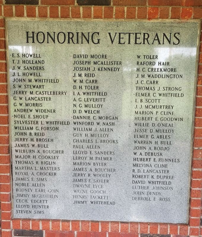 Honoring Veterans Marker image. Click for full size.