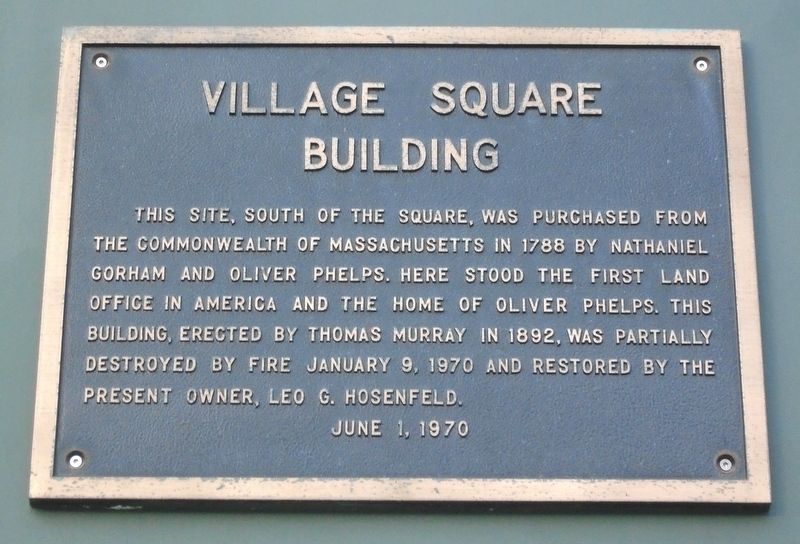 Village Square Building Marker image. Click for full size.