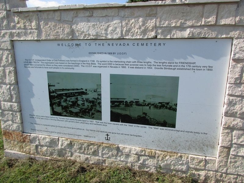 Welcome to the Nevada Cemetery Marker image. Click for full size.