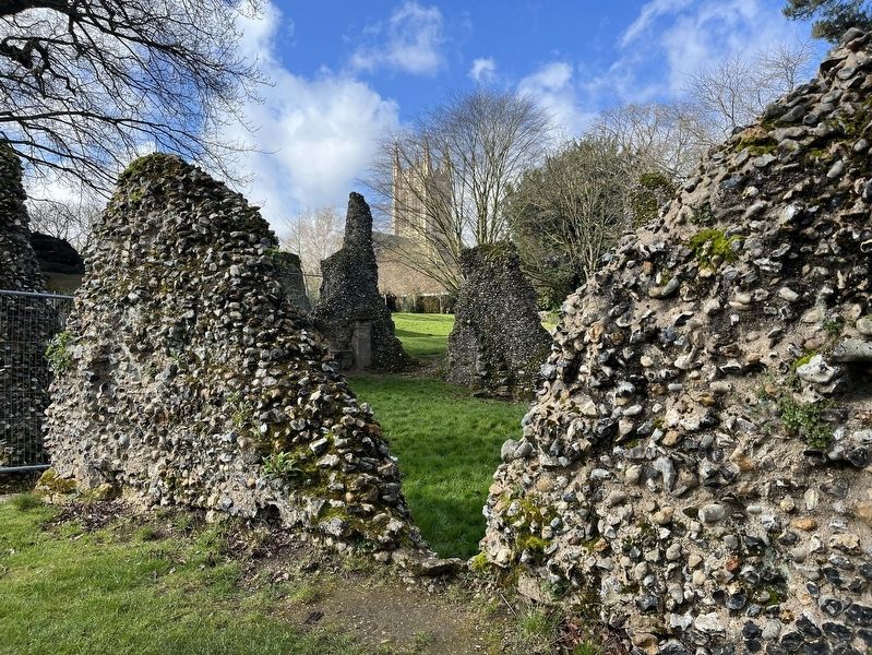Ruins in the Abbey Gardens. Click for full size. Ruins in the Abbey Gardens image. Click for full size.