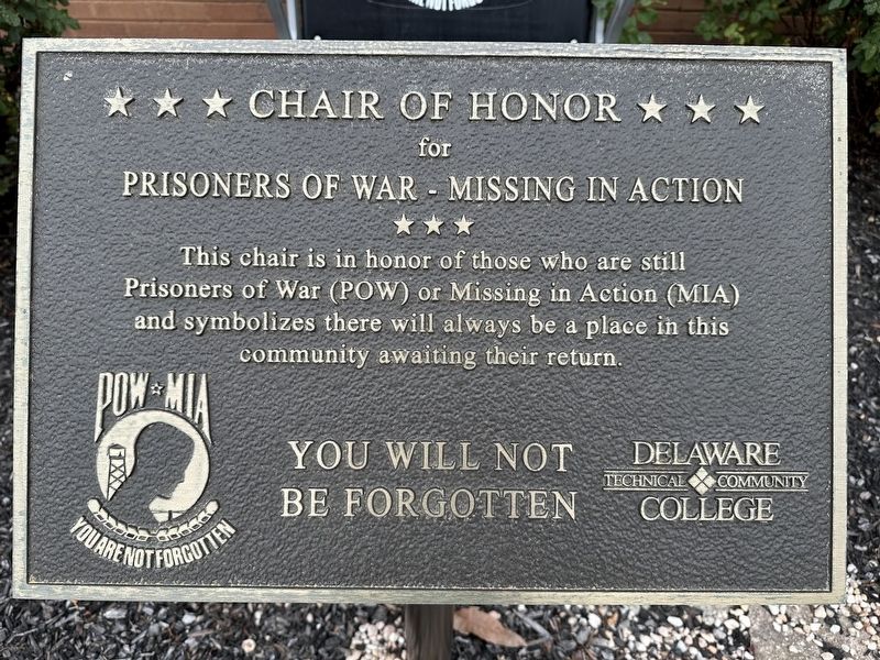 Chair of Honor Marker image. Click for full size.