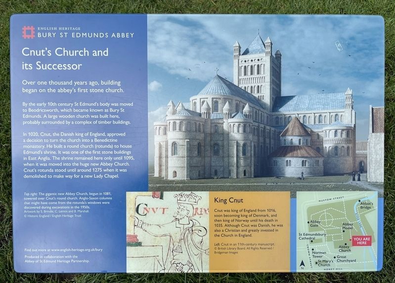 Cnut's Church and its Successor Marker image. Click for full size.