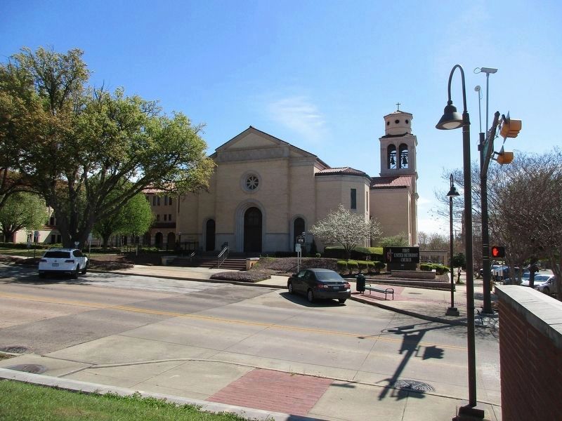 First United Methodist Church and Marker image. Click for full size.