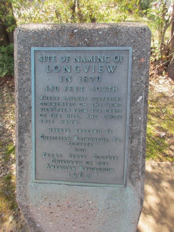 Site of Naming of Longview Marker image. Click for full size.