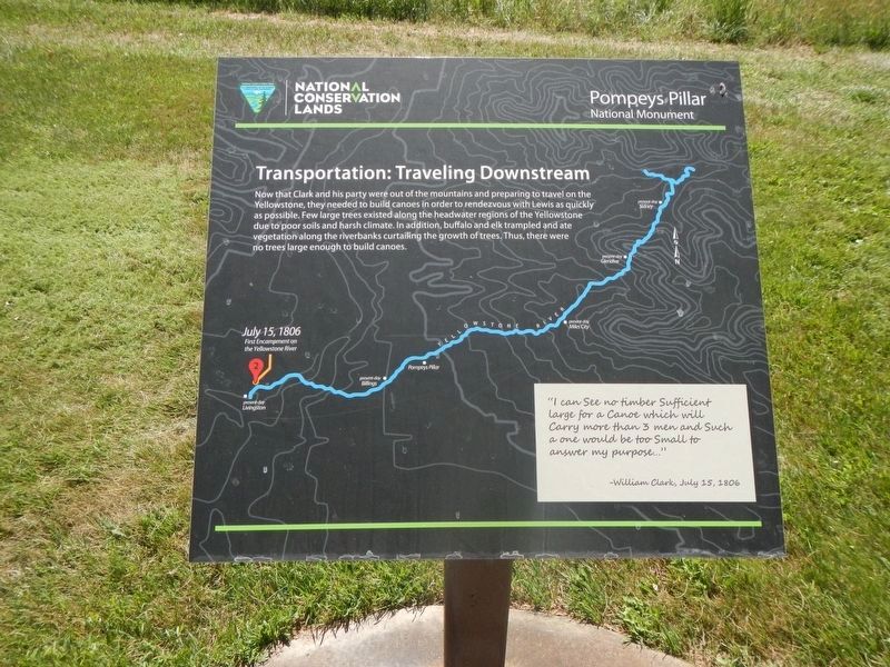 Transportation: Traveling Downstream Marker image. Click for full size.