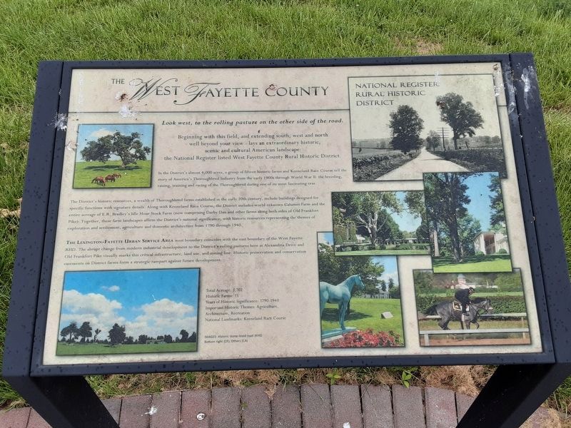The West Fayette County Marker. Click for full size. The West Fayette County Marker image. Click for full size.