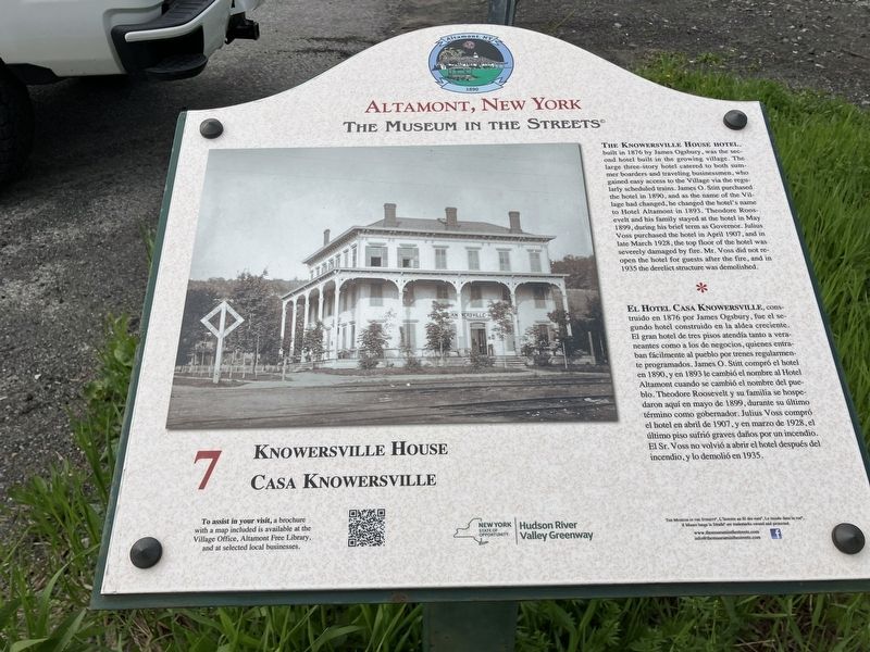 Knowersville House Marker image. Click for full size.