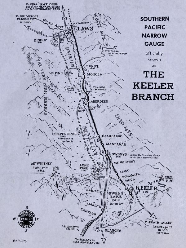 Keeler Railroads Map. Click for full size. Keeler Railroads Map image. Click for full size.