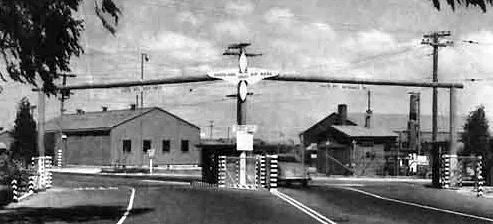 Santa Ana Army Air Base front gate image. Click for full size.