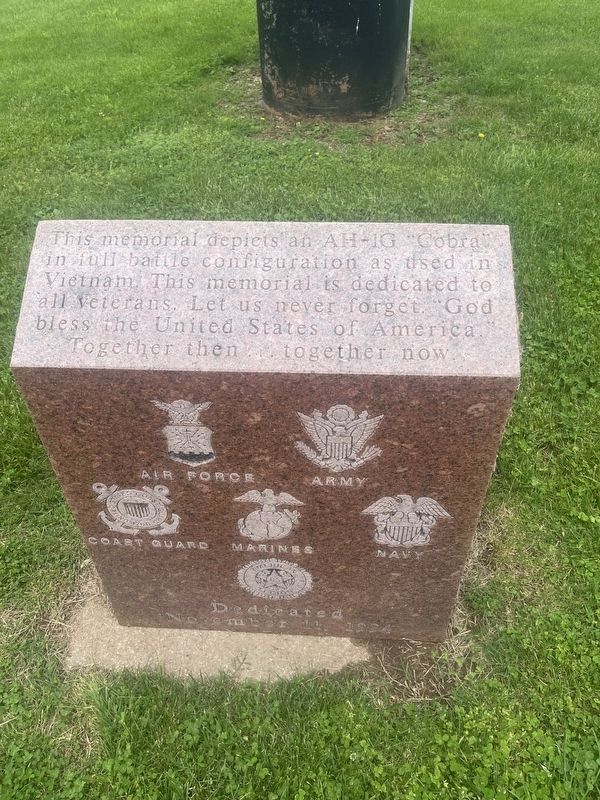 AH-IG (Cobra) Veterans Memorial. Click for full size. AH-IG (Cobra) Veterans Memorial image. Click for full size.