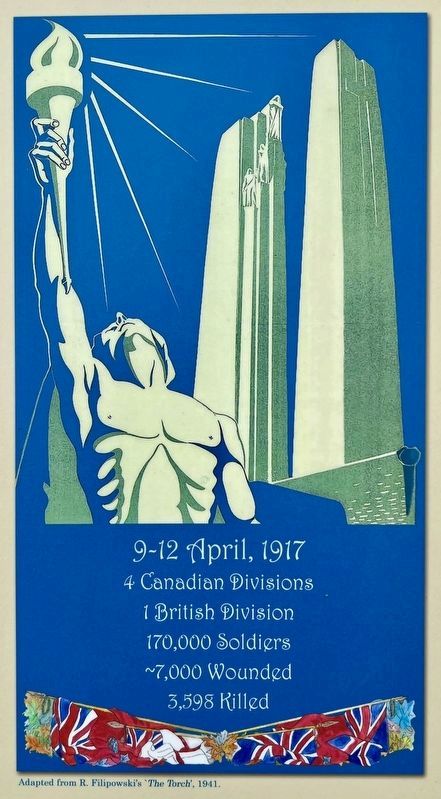 Lt. Leslie H. Miller and the Vimy Oaks marker detail image. Click for full size.