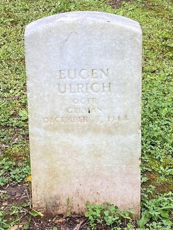 Obergefreiter Eugen Ulrich's headstone image. Click for full size.