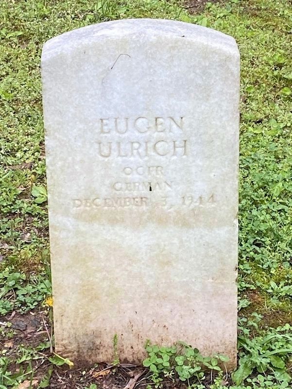 Obergefreiter Eugen Ulrich's headstone. Click for full size. Obergefreiter Eugen Ulrich's headstone image. Click for full size.