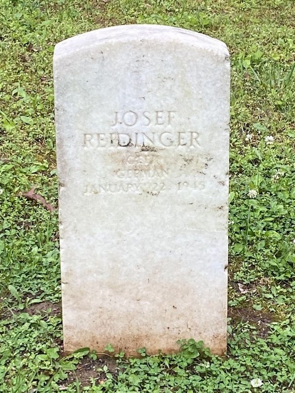 Gefreiter Josef Reidinger's headstone image. Click for full size.