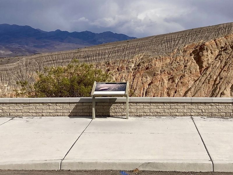 Ubehebe Crater and Marker. Click for full size. Ubehebe Crater and Marker image. Click for full size.