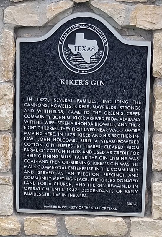 Kiker's Gin Marker image. Click for full size.
