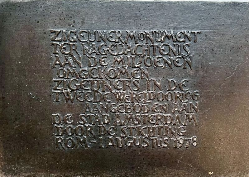 Romani Monument Hell and Fire Memorial - additional side plaque. Click for full size. Romani Monument Hell and Fire Memorial - additional side plaque image. Click for full size.
