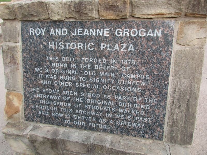Roy and Jeanne Grogan Historic Plaza Marker image. Click for full size.
