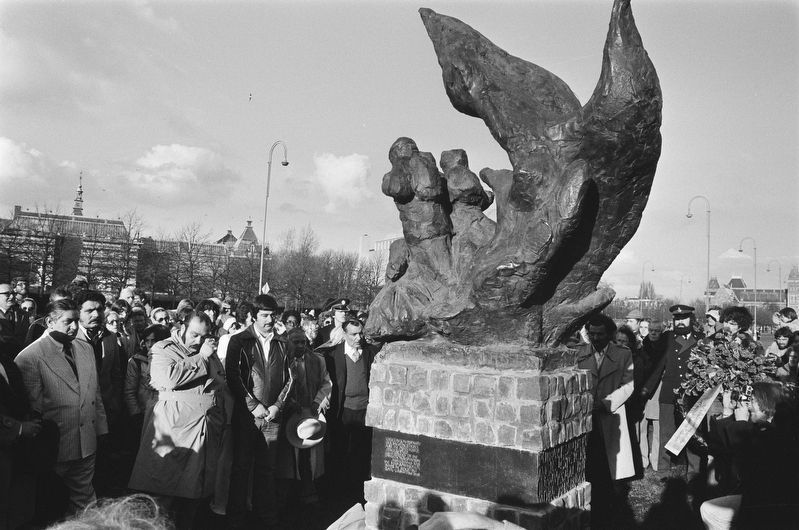 Dedication of the Romani Monument Hell and Fire Memorial in 1978. Click for full size. Dedication of the Romani Monument Hell and Fire Memorial in 1978 image. Click for full size.