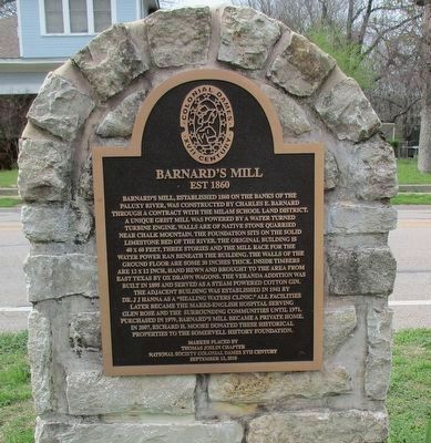 Barnard's Mill Marker. Click for full size. Barnard's Mill Marker image. Click for full size.