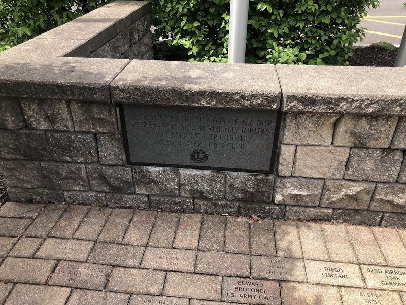 Lions Club dedication stone. Click for full size. Lions Club dedication stone image. Click for full size.